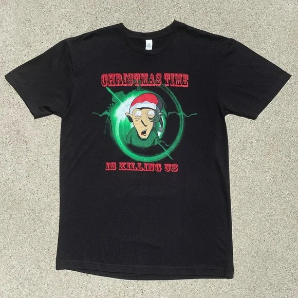 RARE Family Guy Cast/Crew Holiday Gift Christmas Time Shirt & Brian Glass Jug